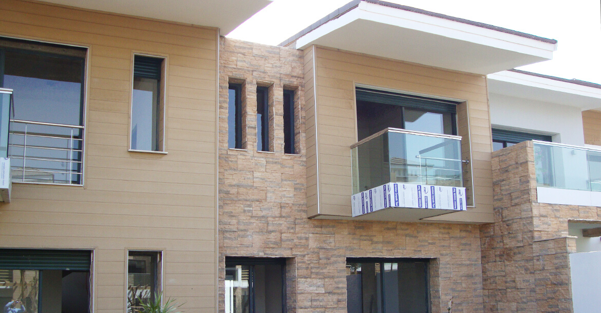 Ahşap kompozit cephe