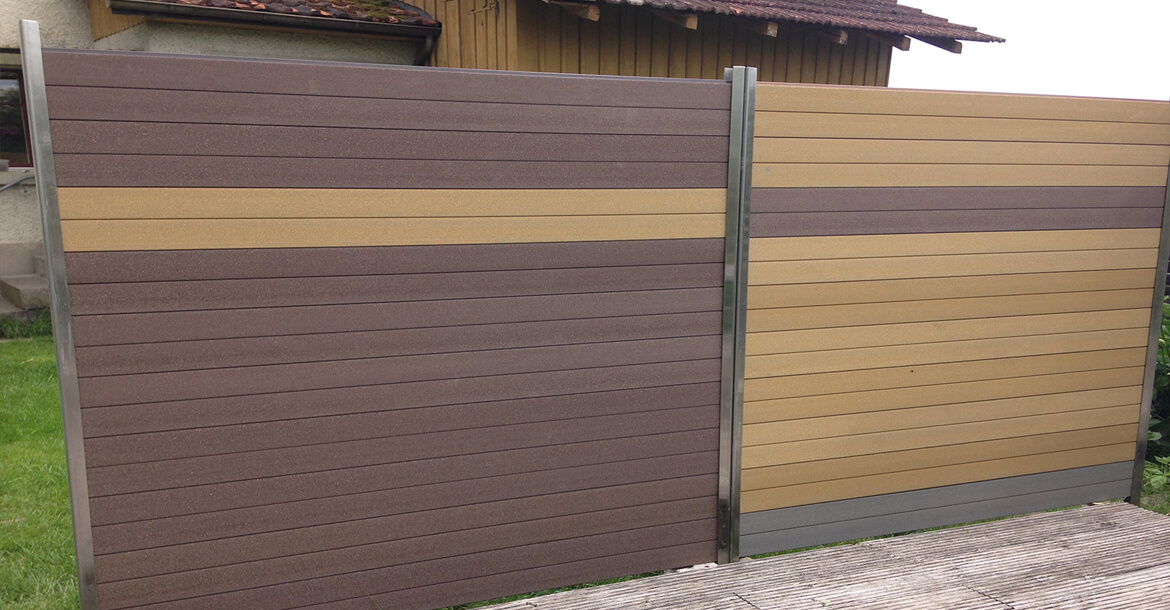 Ahşap kompozit çit