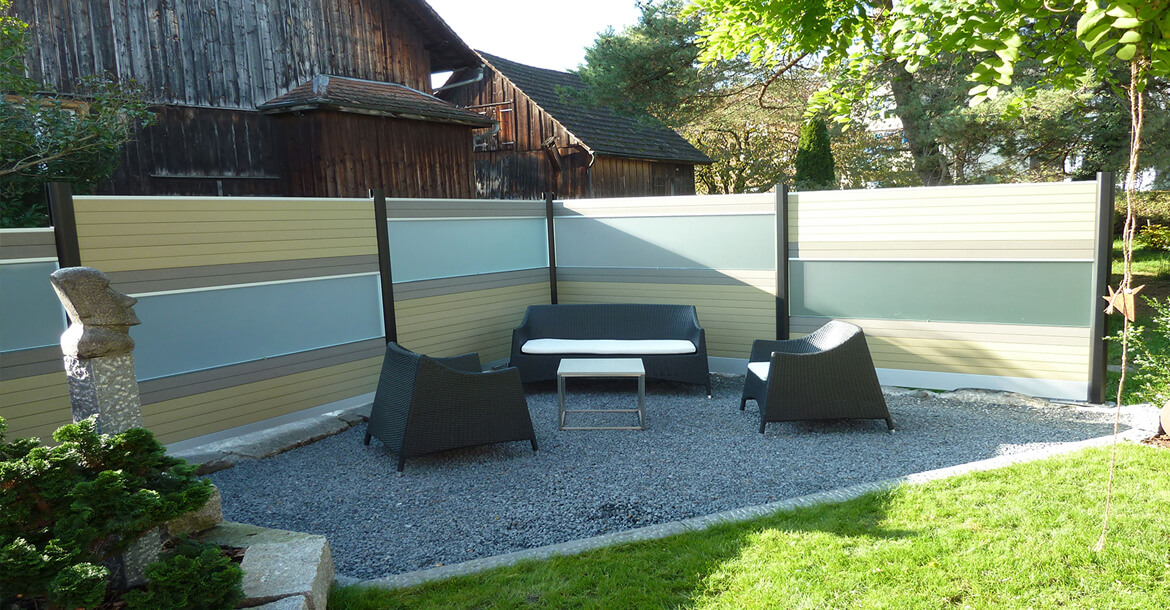 Ahşap kompozit çit