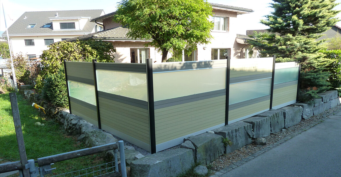 Ahşap kompozit çit