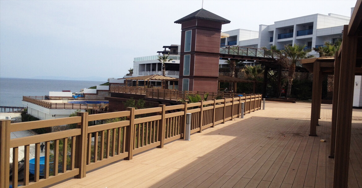 Ahşap kompozit Korkuluk